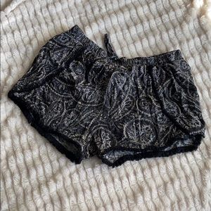 Black Drawstring Shorts